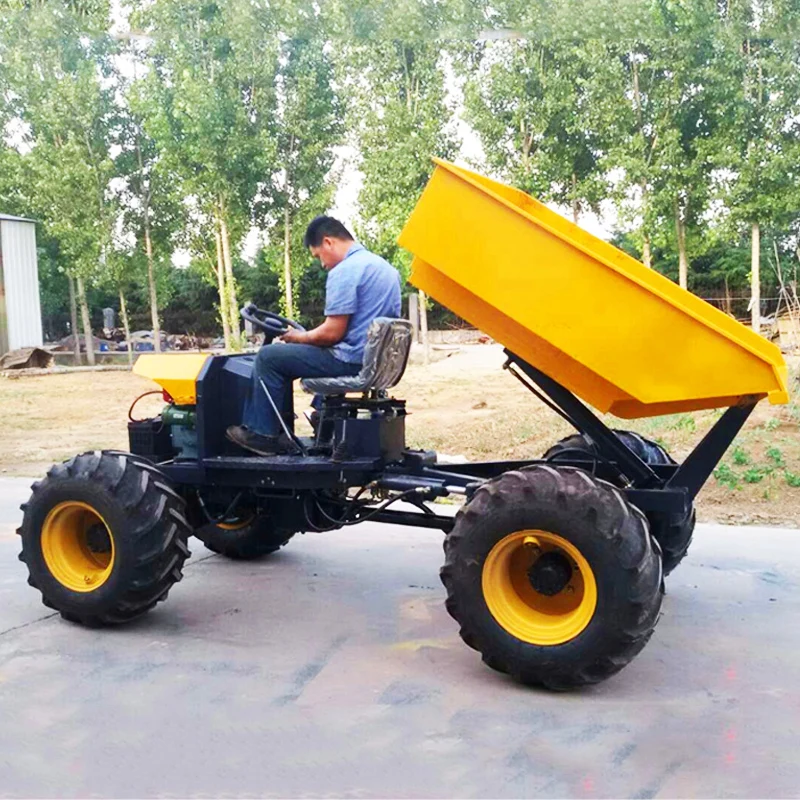 Light work Side Tipping Trucks Underground loader 1 ton mini site dumper for construction engineering mine mining mineral