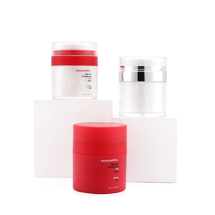 Custom empty 15 30 50 ml pearl skincare packaging container cosmetic airless cream jar with pump