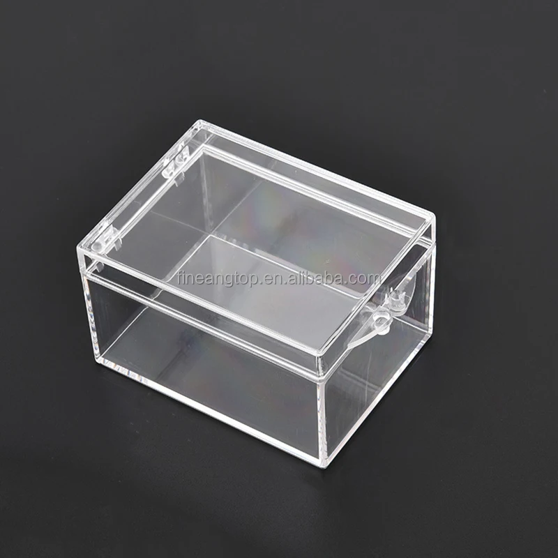 Transparent Plastic Mini Box Square Collection Display Small Beads Crafts Rings Earrings Storage Box Case For Packing