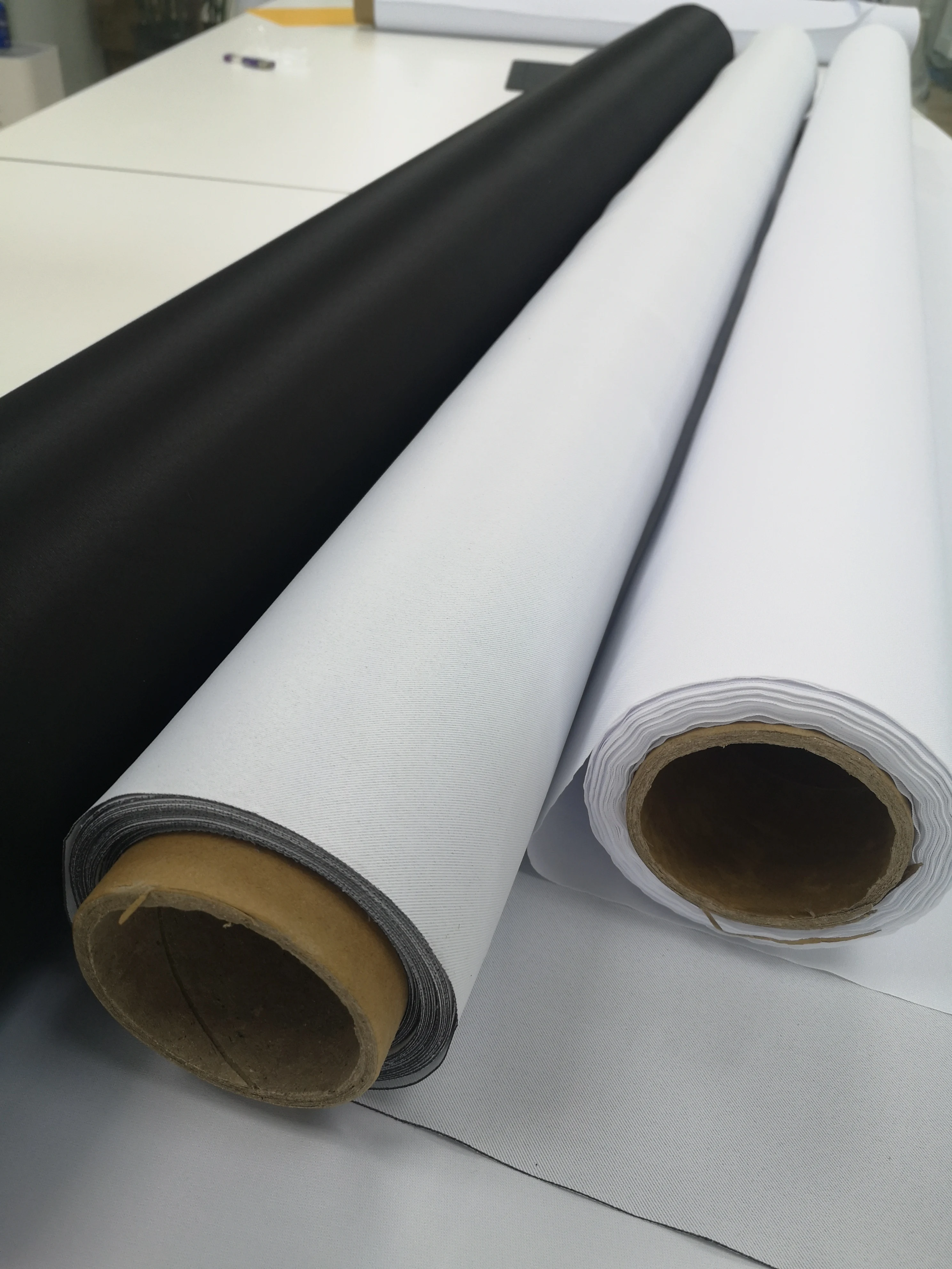 Black Back Backdrops Fabric NFPA701standard Black Backed Dye Sublimation Fabric for Exhibitions Display Frames