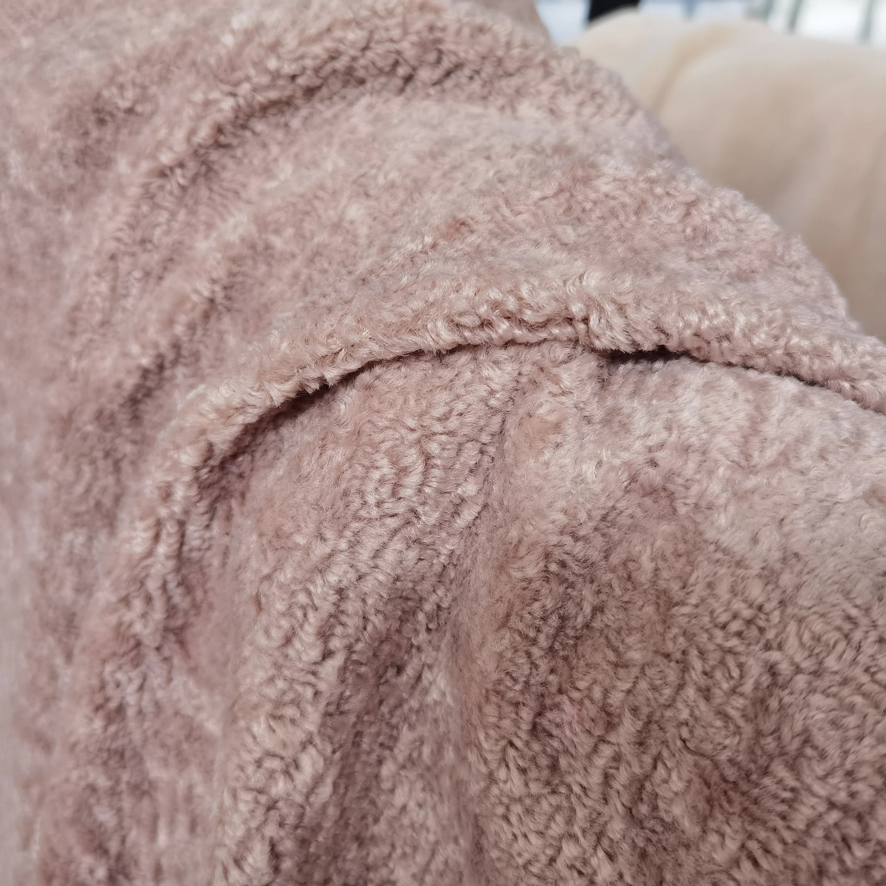 recycled african print Single side 100% polyester plush toy hometextile teddy sherpa fabric