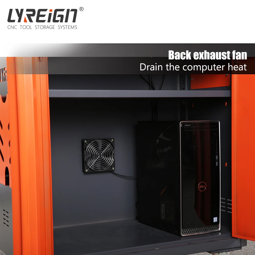 LYREIGN LFPCP01C Hideaway Mobile Enclosure Industrial Computer Cabinet