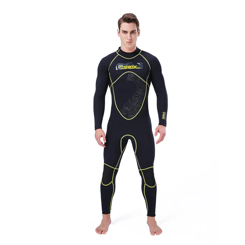 
New 2021 Wholesale Neoprene Diving Suits Long Sleeve Keep Warm Surfing Swimming Wetsuit For Men 