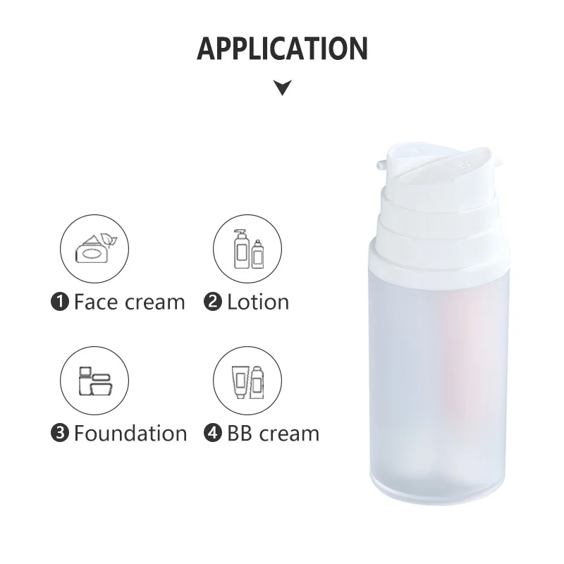 Cosmetic Airless Lotion Pump Bottles Multi Chamber Plastic PE Bottle Dual Chamber 30ml 50ml Hot Sale Empty Double Tube 2 in 1