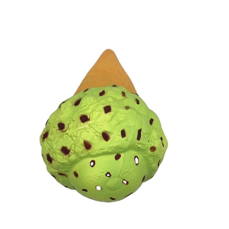 Supplier wholesale foam small ice cream cone plush toy soft food slow rising squishy toys