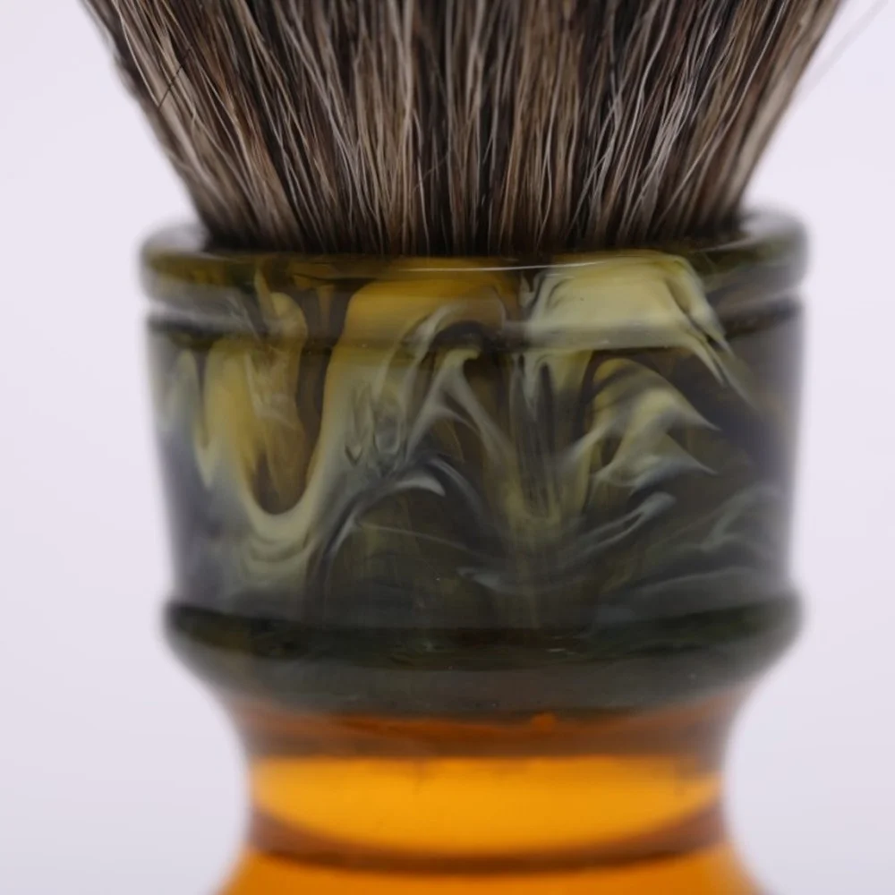 Мужские кисти для влажной бритья RTS Yaqi, 22 мм, чистый барсук, ручка из смолы, 100%