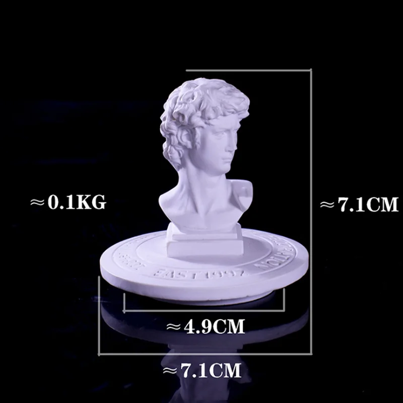 Wholesale Custom Candle Jar High Quality Luxury Empty Resin Statue Candle Container
