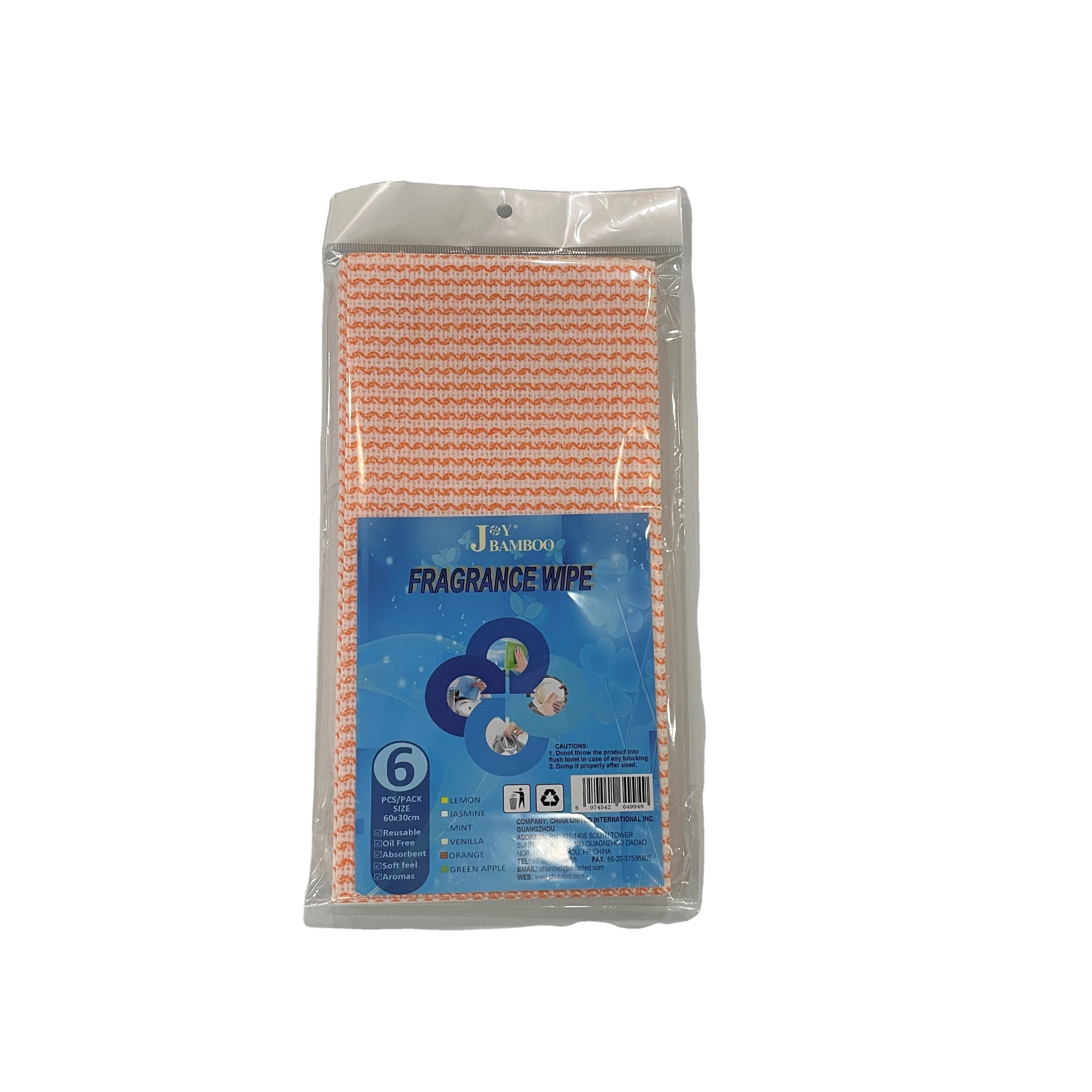 High Quantity 6 PC/ Bag Non-woven Pure Color Wiping Clothes, eco-friendly disposable kitchen cleaning towels