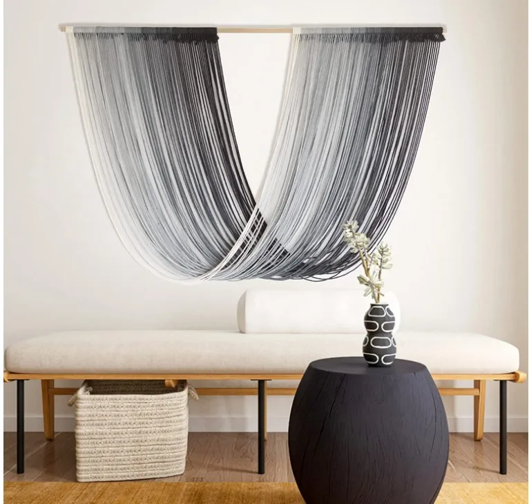 High Quality Macrame Woven Boho Decoration Home Wall Hanging Macrame Curtain Wall Hanging