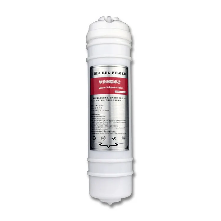 Water Softener Filter Inline Korean Style 10inch Quick Fitting Resin Softener Water Filter Cartridge for Filter System
