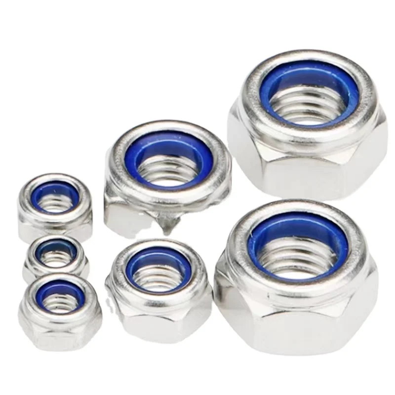 DIN985 DIN982 China Manufacturer Galvanized M8 M10 M12 Nylock Nut Nylon Insert Lock Nut