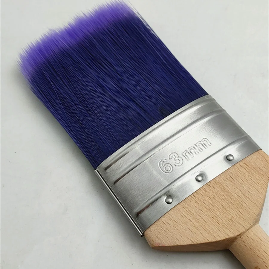 Professional 2.5Inch PET Bi-Color Filament Paint brush with Different Handle Material