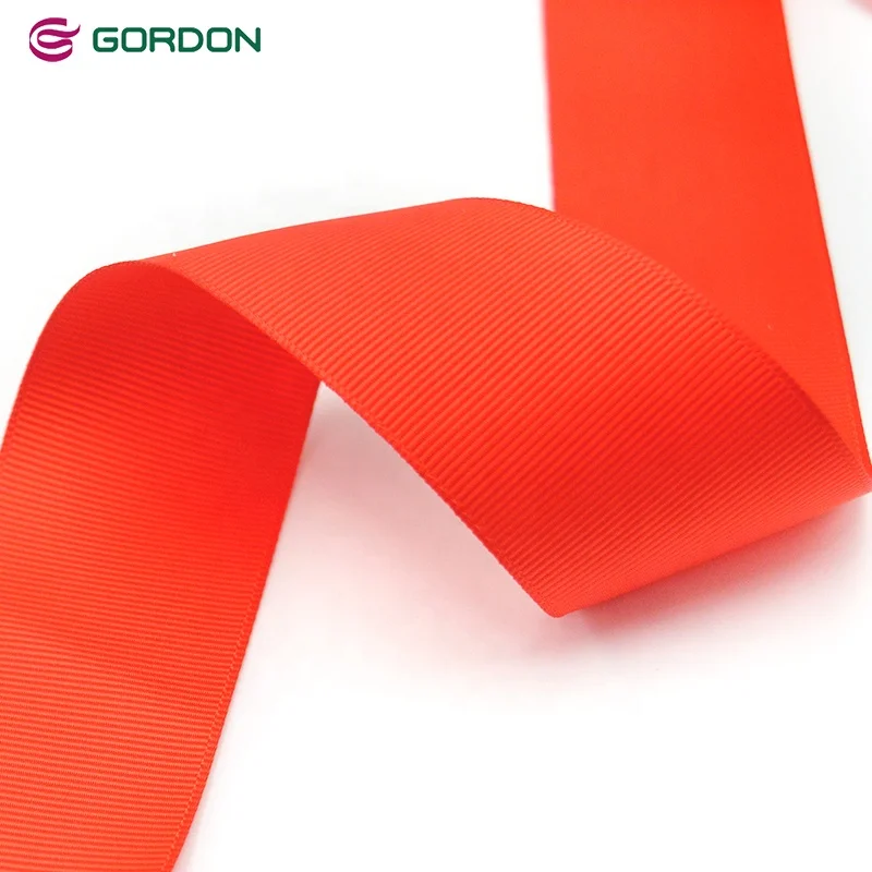 Gordon Ribbons Custom Satin Ribbon 1.5 inch  38mm Plain Wholesale Crafts Fabric Solid Grosgrain Ribbon for Bows Gifts Wrapping