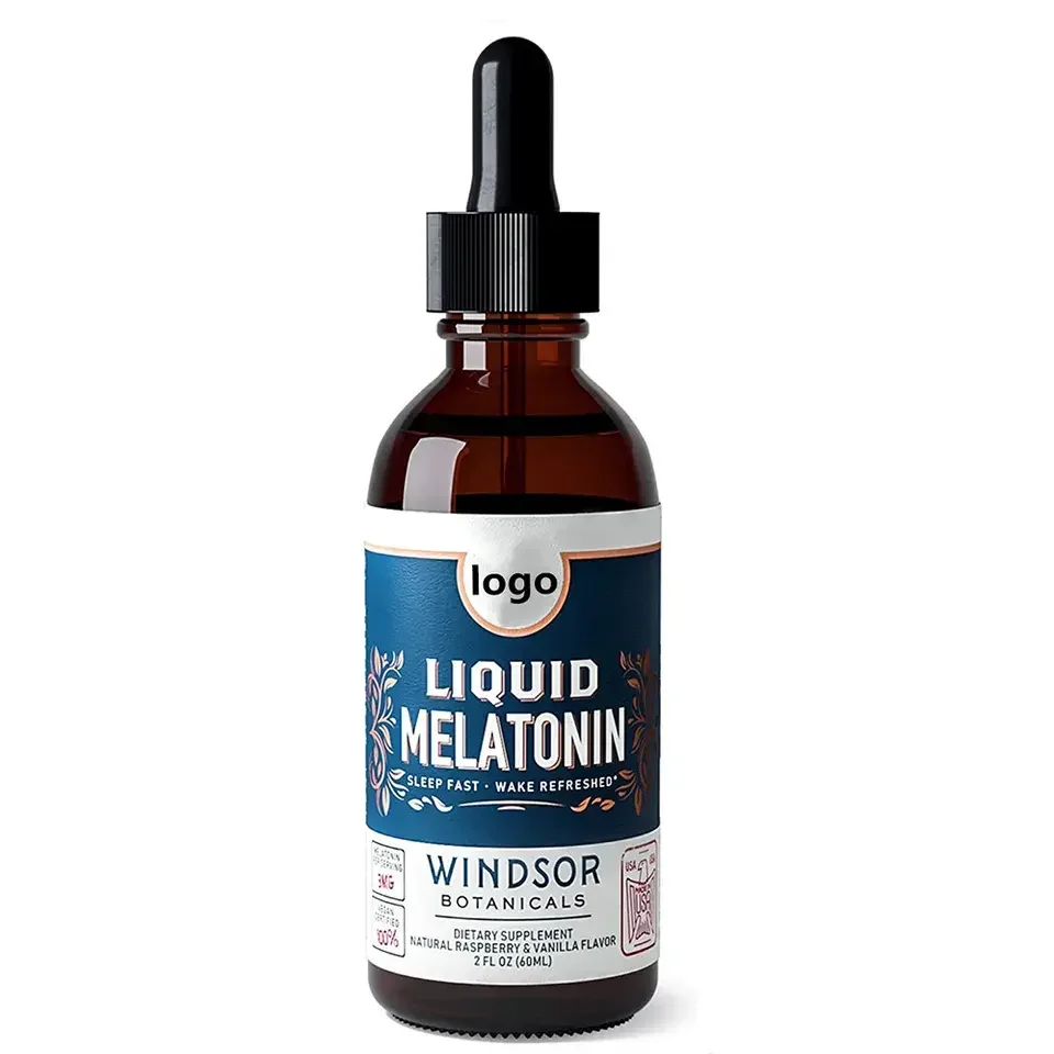 New arrival herbal melatonin drops extract griffonia seed 98% sleep Supplement 5-HTP melatonin liquid
