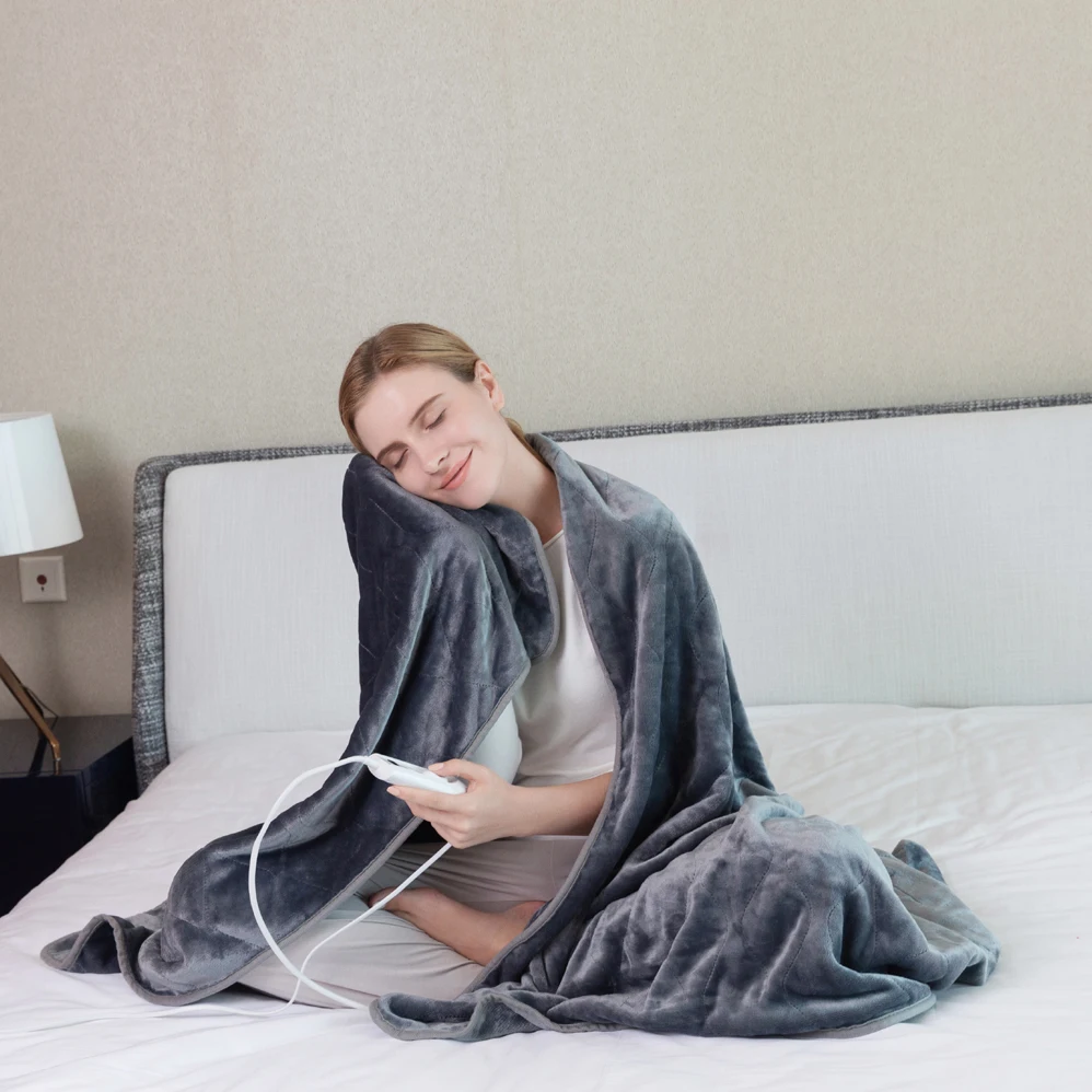 Electric Heated Throw Over Blanket with CE GS CB RoHS BSCI