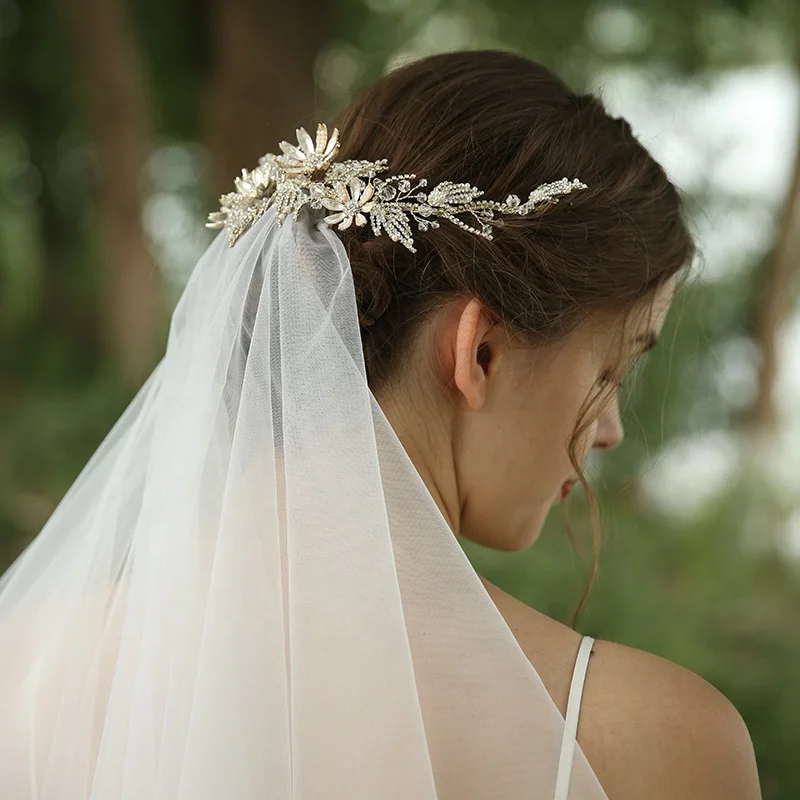 Fashion Refinement Veil Accessories Crystal Rhinestone Accessories Hair Bands For Woman