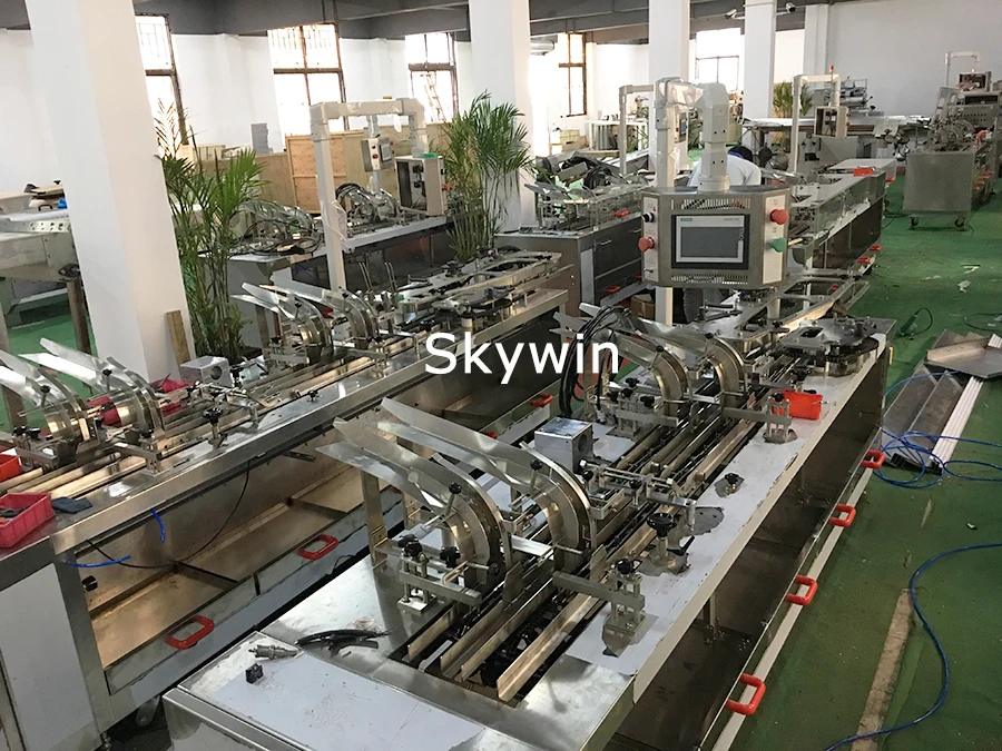 Skywin Hard And Soft Biscuit Automatic Sandwich Making Machine With Package Machine