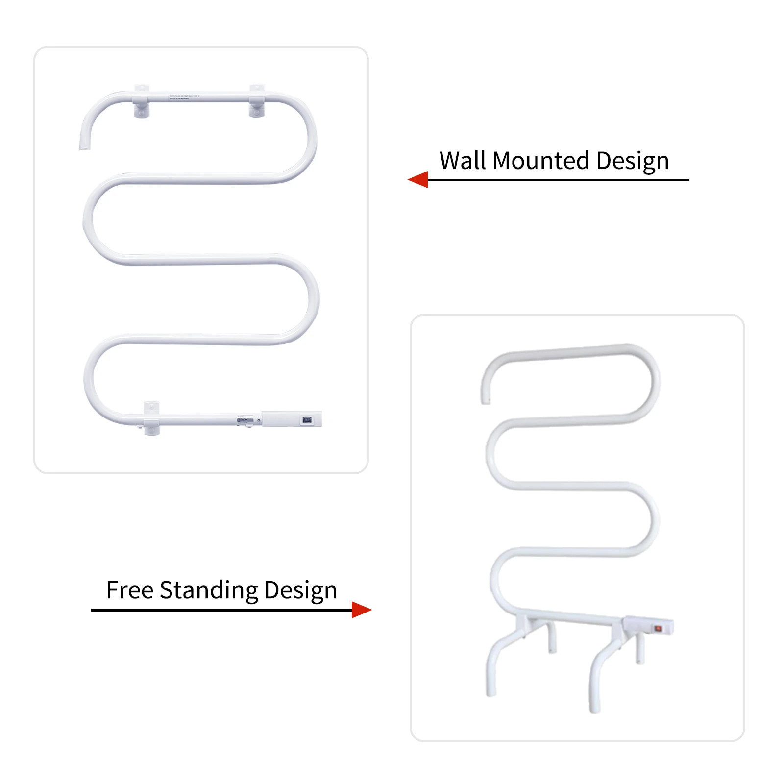 new design wholesale towel warmer supplier wall mounted drying rack electric towel rail