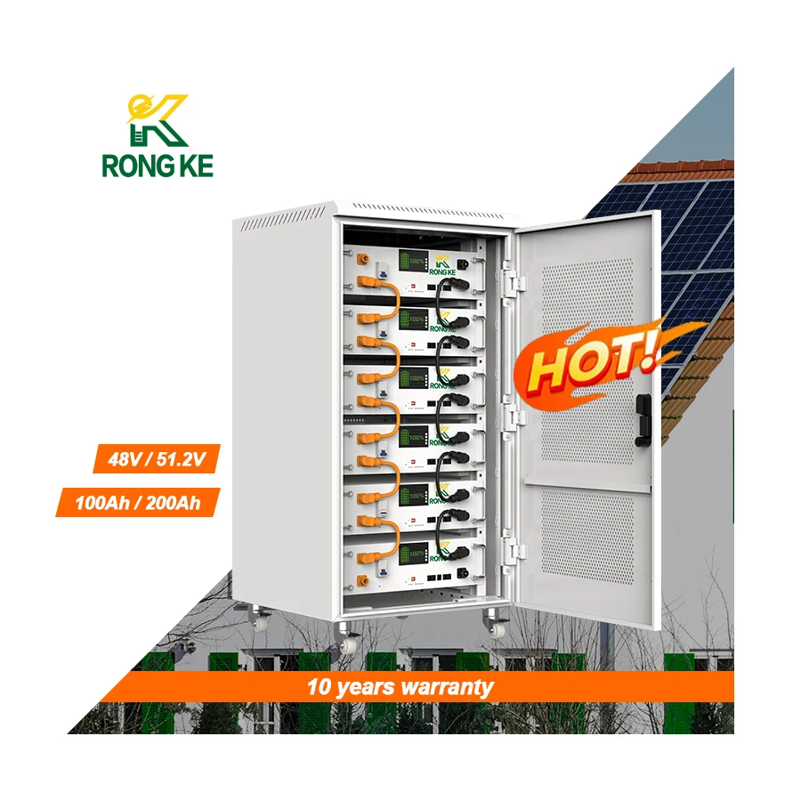 New Energy Stacked 5Kwh 10Kwh 15Kwh 20Kwh 48V and 51.2V Solar Lifepo4 Lithium Battery Cabinet Home Energy Storage System