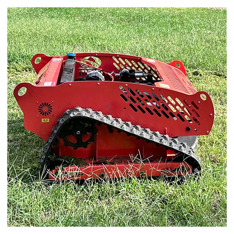 Custom Mini Track Remote Control Zero Turn Mower Slope Robot Mower For Agricultural Machinery