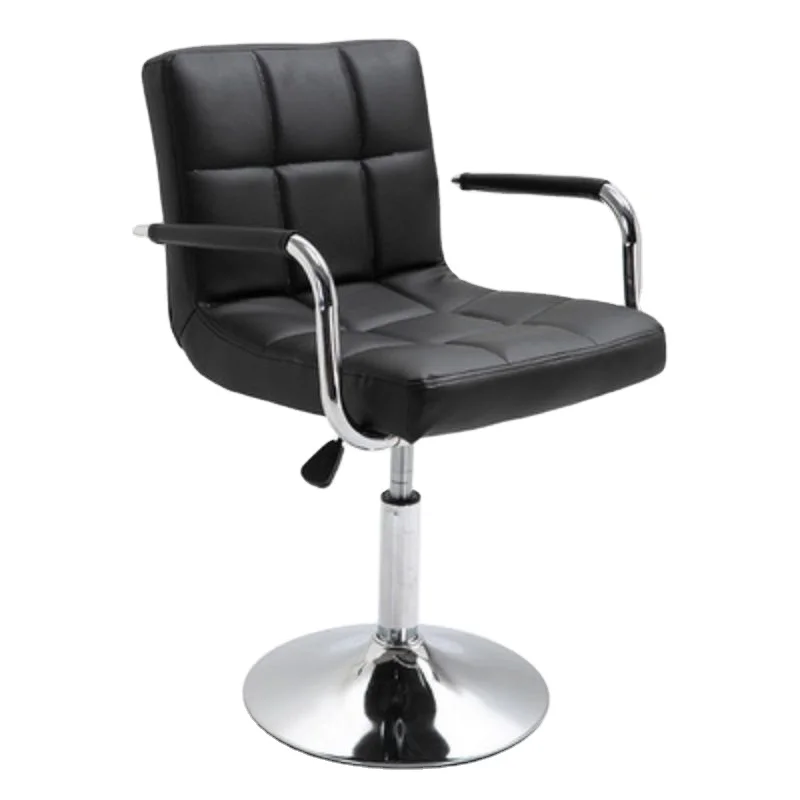 Leather High Back Adjustable Metal Swivel Counter Height Modern Luxury Kitchen Design Stools Bar Chairs