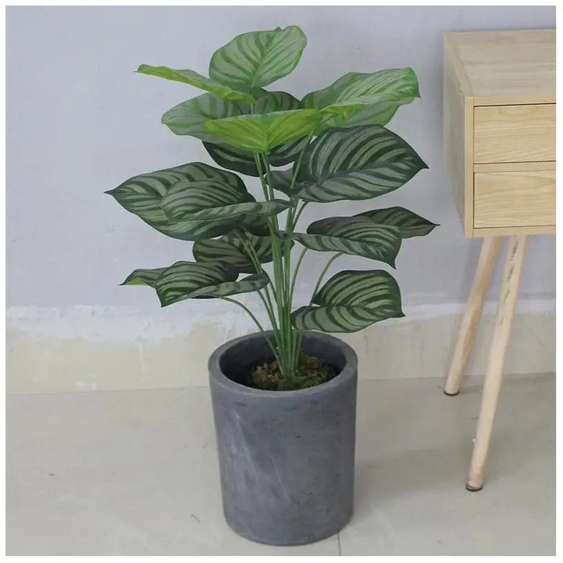 Artificial Fake Tree Plants For Indoor Led Coconut Leaves And Flowers Ficus Garden Decoration Artificial Tree Body Stand Base