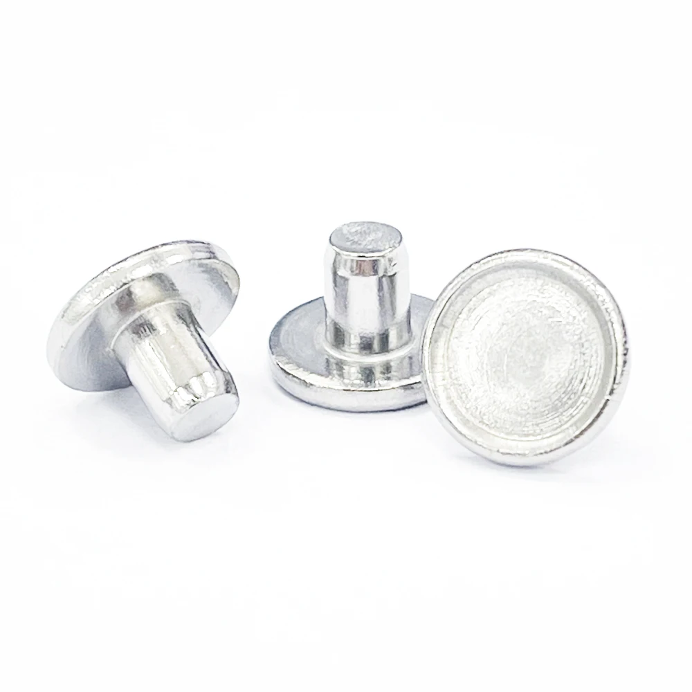 Batch Customized Stainless Steel Corrosion Resistant Solid Pot Nail Flat Head Concave Rivet
