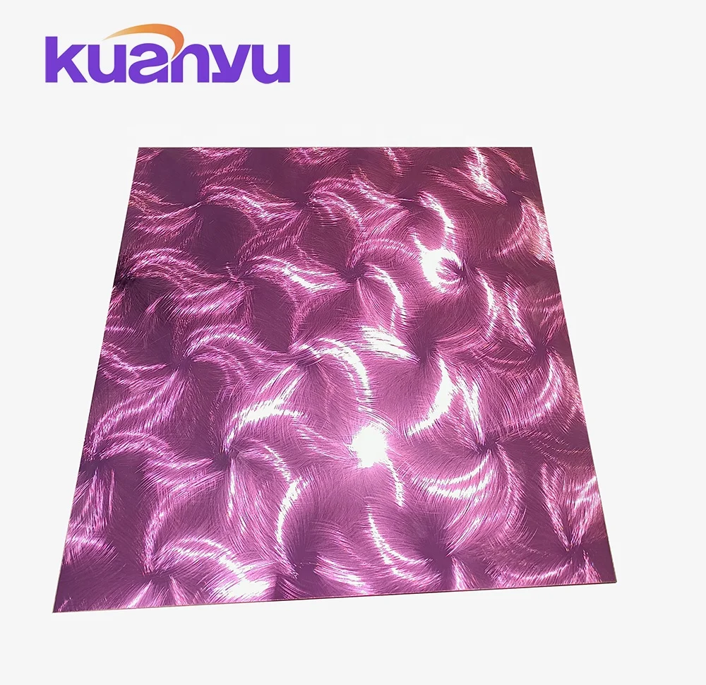 Gold Color Stainless Steel Sheet Decorative Wall Metal Panel 304 201 316