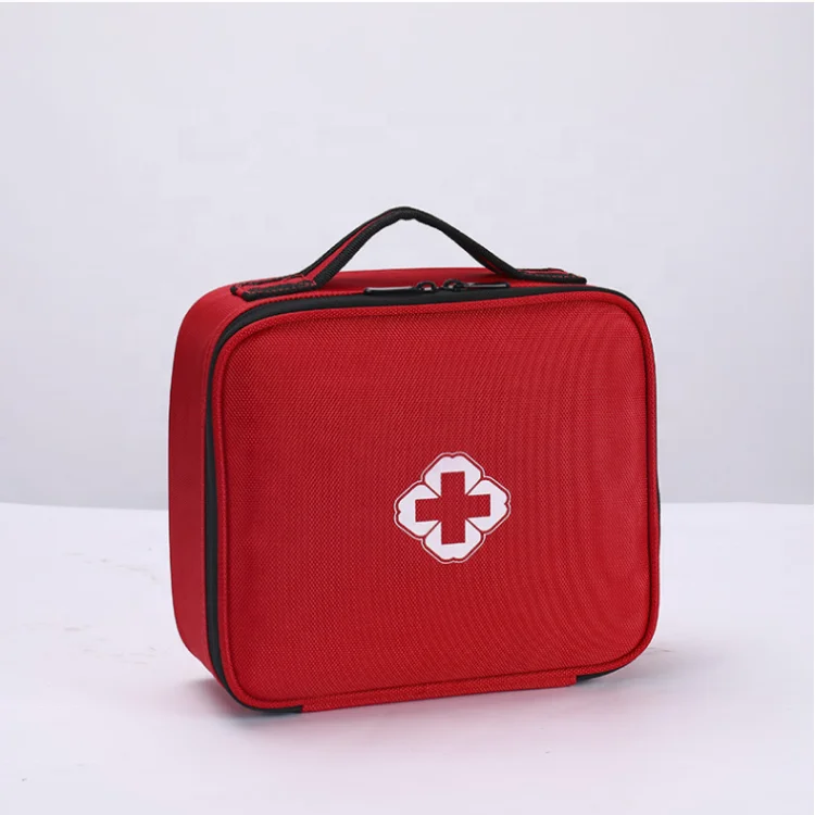 First Aid Bag Empty Medical Supplies Organizer Bag Portable Trauma Kit for Home Office Kitchen Traveling Hiking Camping Backpack
