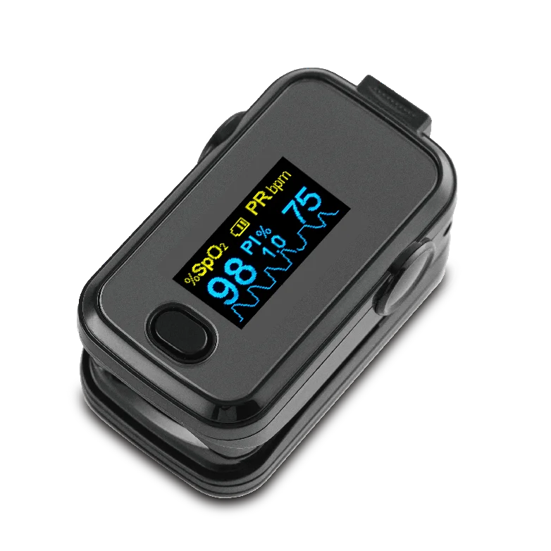 2021 Best Sales Fingertip Pulse Oximeter SPO2 with CE and  Approved LED OLED Display
