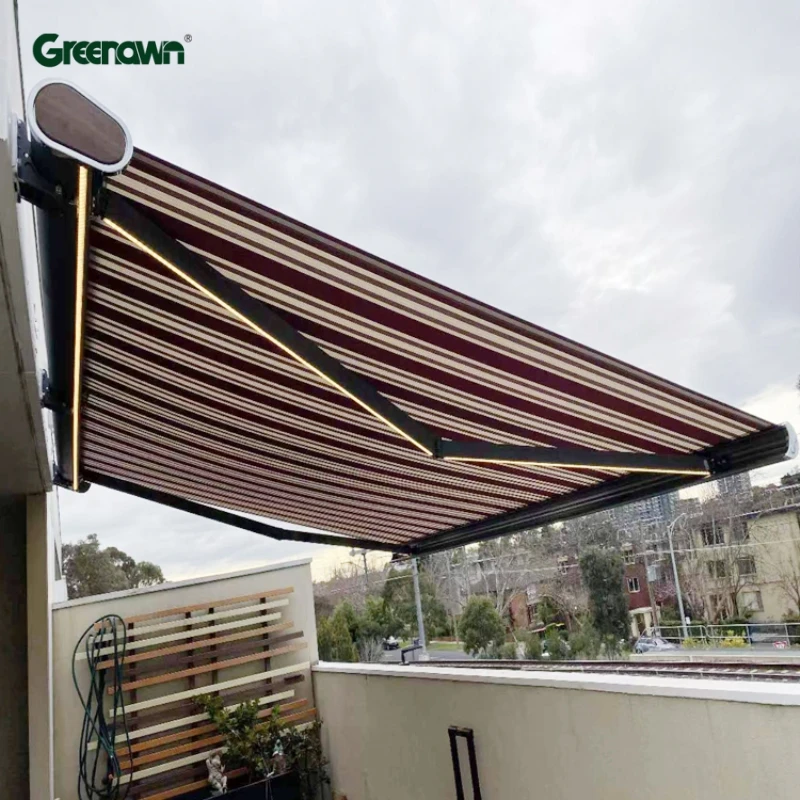 3x3 3x4 4x4 4x6 Outdoor and aluminum retractable awning wall mounted full cassette awnings canopies for home