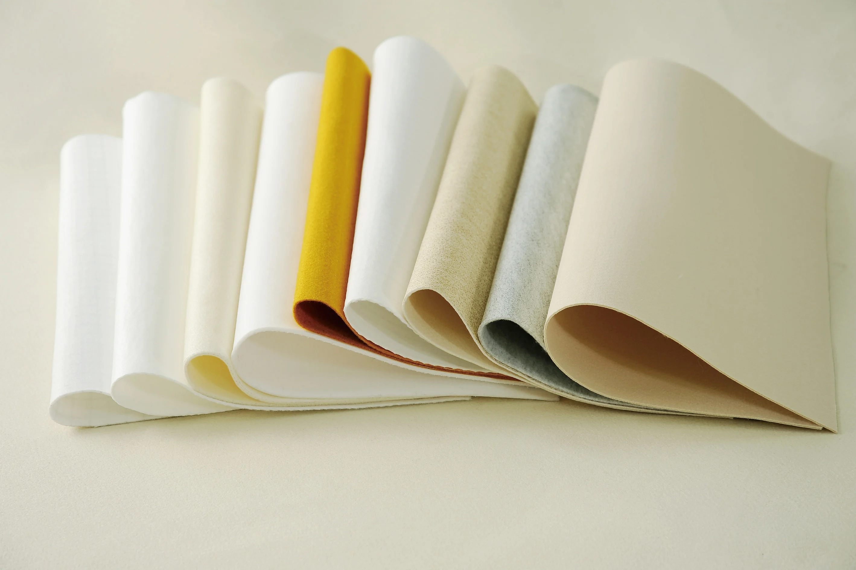 PE Polyester 500gsm Industry Dust Collector Filtration Fabric Non woven Needled Felt Air Pulse Jet Baghouse Filter Media Cloth