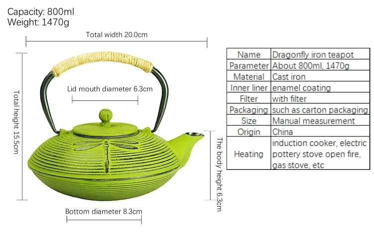 Custom Large Whistling Luxury Dragon Animal Chinese Arabic Brass Heater Deer cast iron Teapot And Cup Set