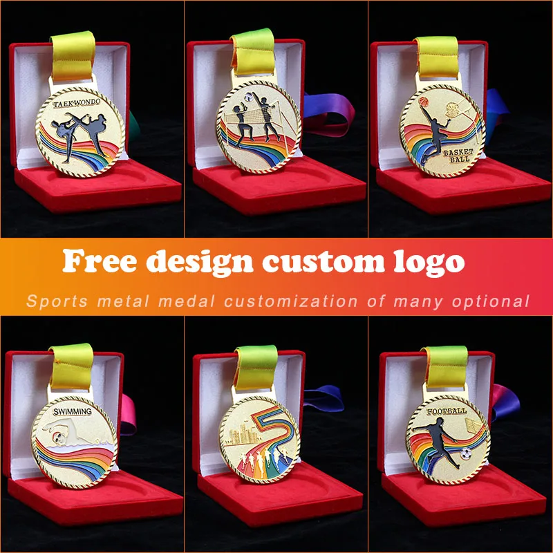 JinZun Factory Cheap Price ODM custom Metal gold Blank medal Souvenir basketball sports soccer medals