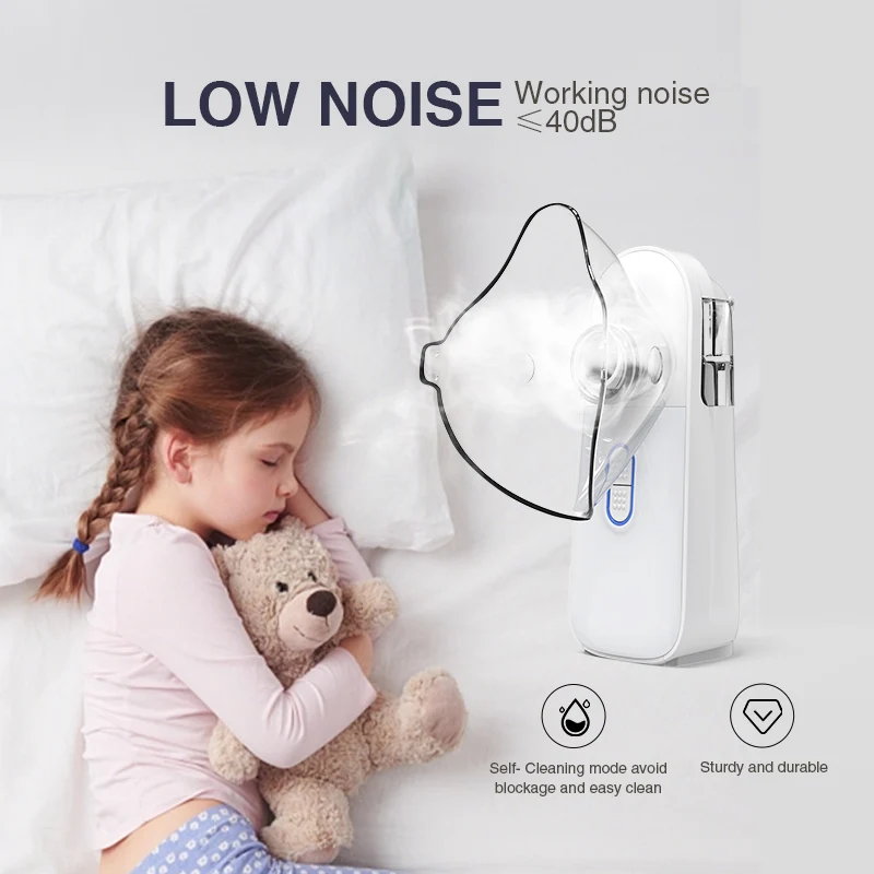 For kids adults handheld nebulizer Rechargeable Dual Speed Atomization Ultrasonic Medical Inhaler Mesh Nebulizer Portable