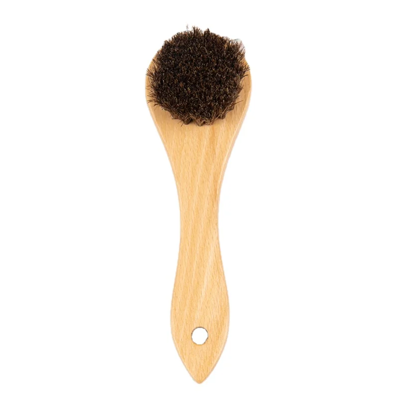 Eco Friendly Natural Boar Bristle horse hair SPA Facial Brush Organic Bamboo Facial Skin Care Brush