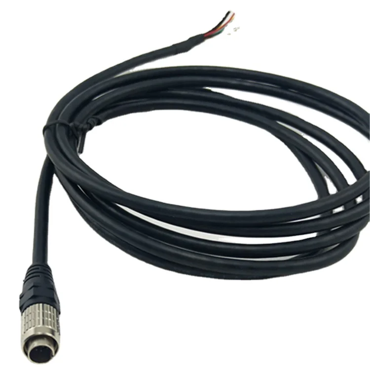 Индивидуальный кабель 22AWG из чистой меди M12, штекер, жгут проводов, круглый разъем, 12-контактный авиационный кабель