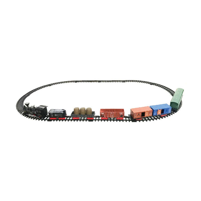 Bemay Toy Attractive Colorful Toy Train Track Electric Rail Train Toy Railway With Light And Music