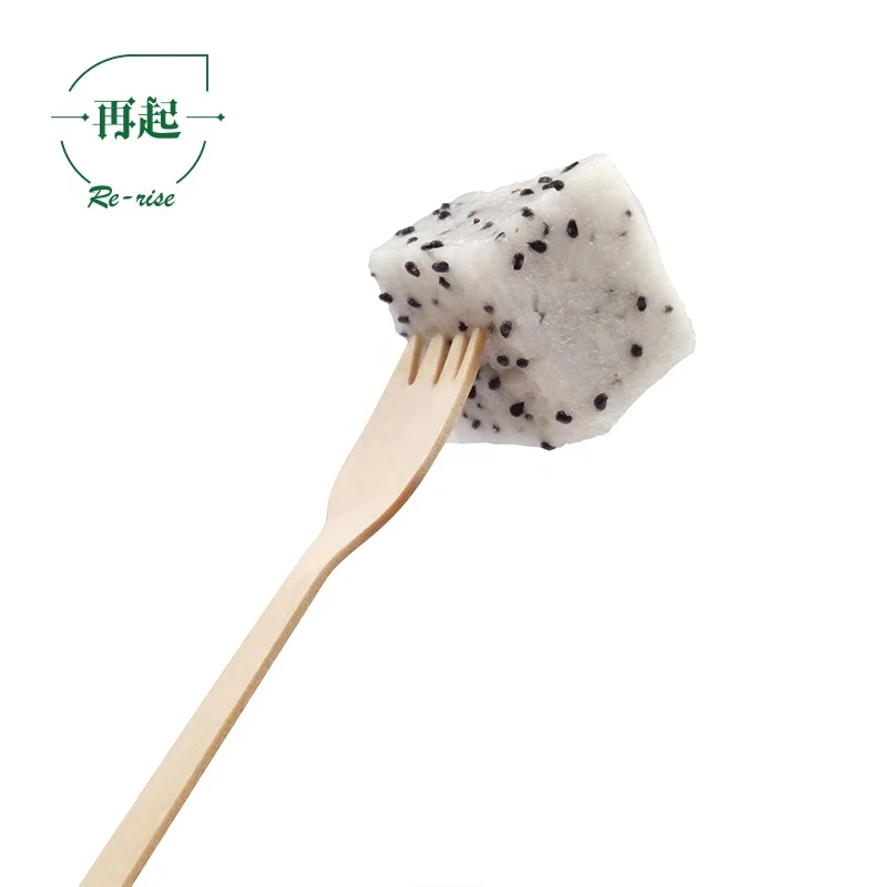 
Biodegradable Birch Wood Color Spoon and Fork 