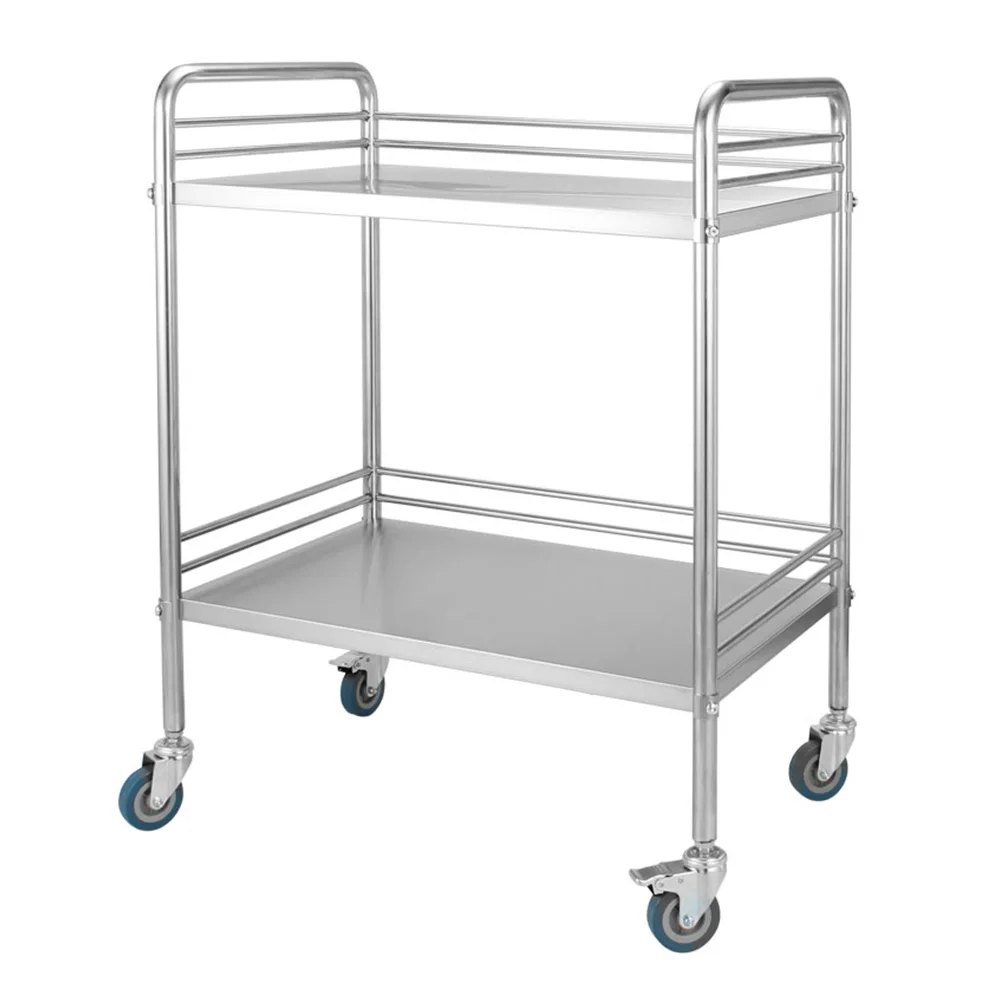 YFQ-T27 Hot selling Yongfa S.S Trolley 2-tier Medical Trolley