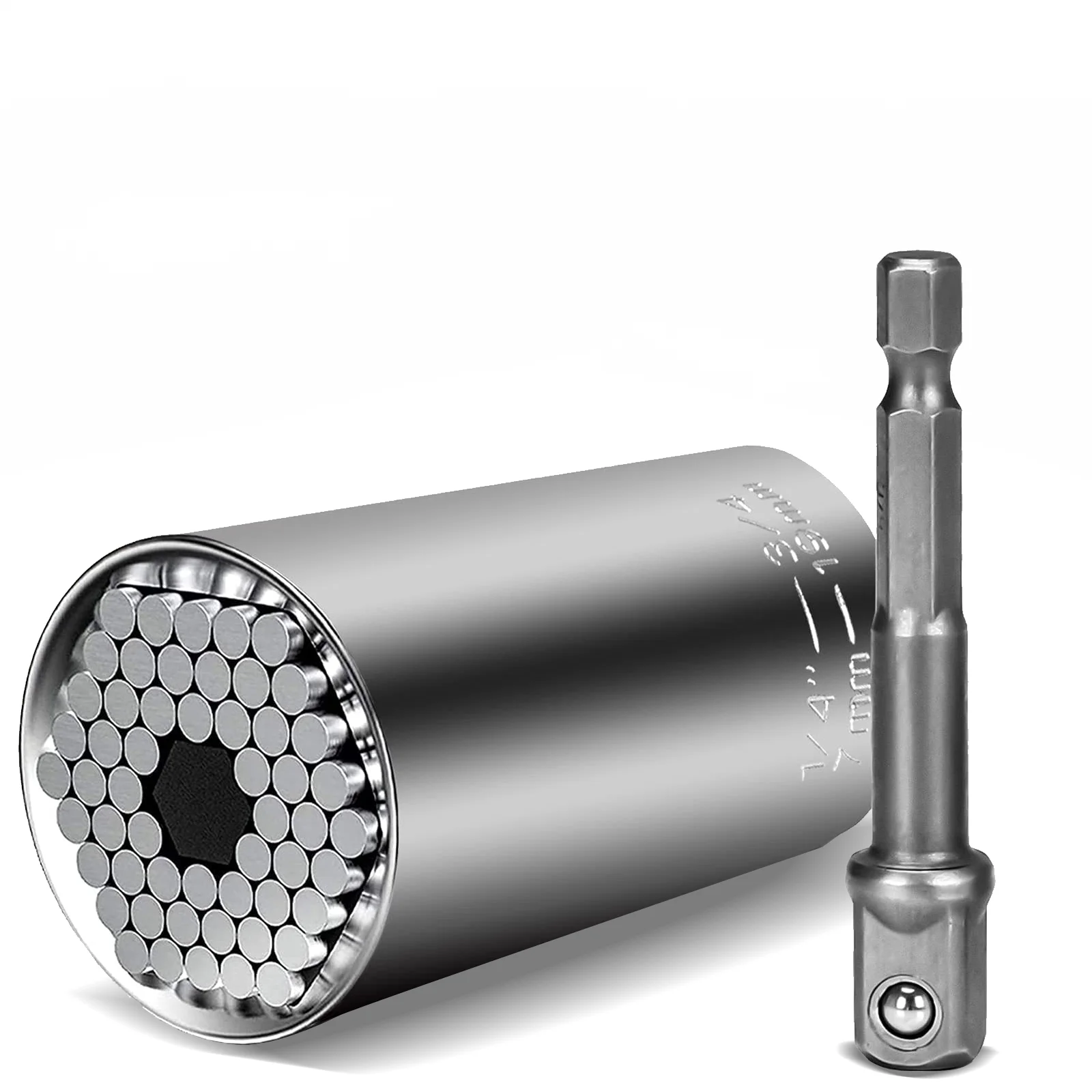 Многофункциональный набор инструментов с храповым механизмом 7 мм-19 мм, универсальная втулка, адаптер для электрической дрели, торцевой Универсальный торцевой ключ