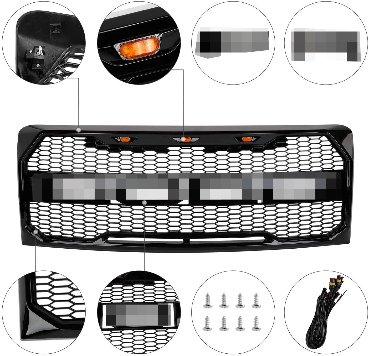  Автомобильные аксессуары KINGCHER 4*4 подходят для 2009 2010 2011 2012 2013 2014 Ford F150 передняя