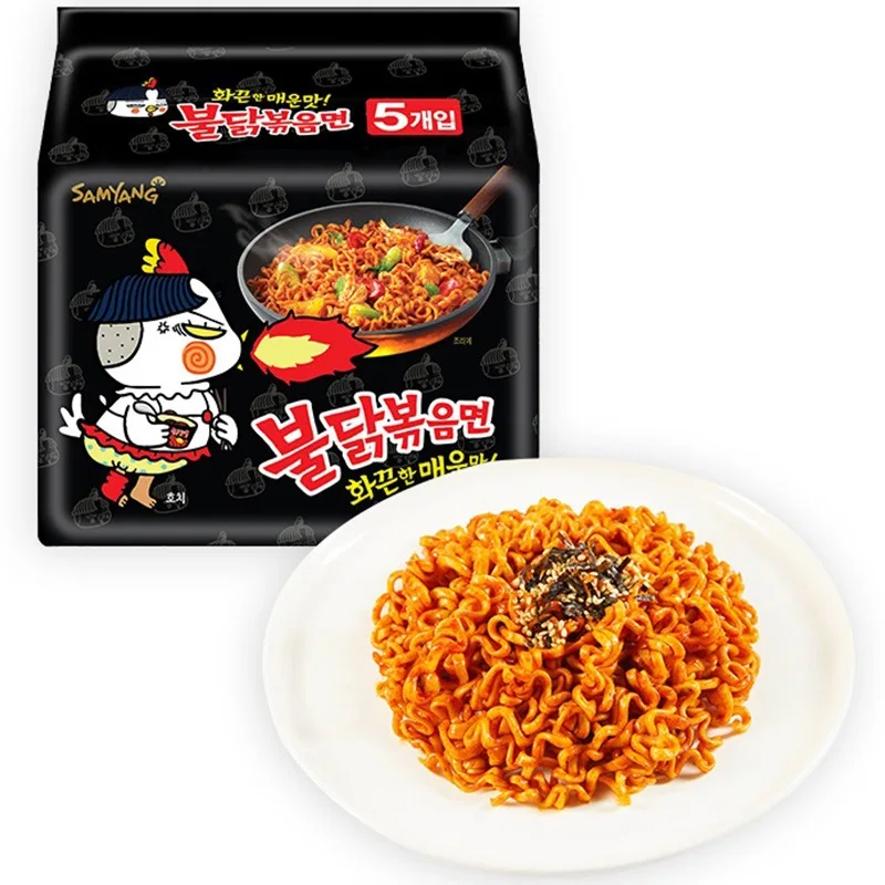 New super spicy turkey flavor noodles high quality instant noodles 140g*5 bags exotic