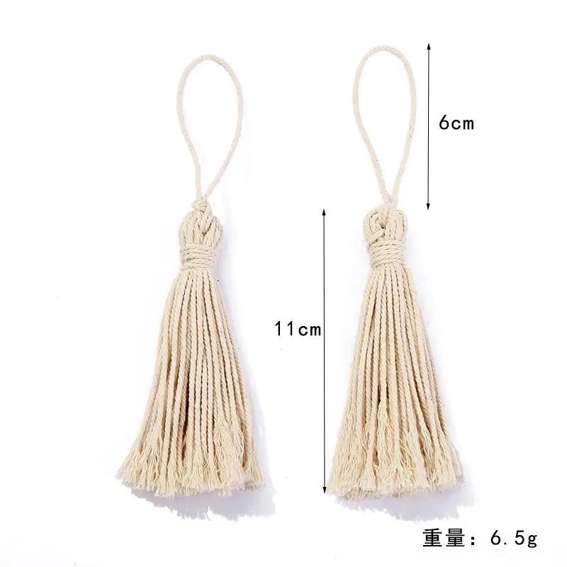 Хорошее качество ручная работа оригинальный цвет хлопковая 100% подвесная кисточка аксессуары для украшения дома с бахромой