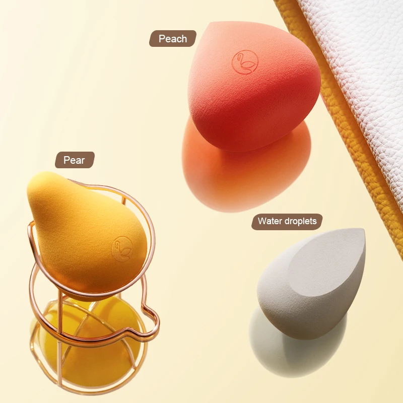 oem custom beauty cosmetic makeup powder makeup sponge with packaging