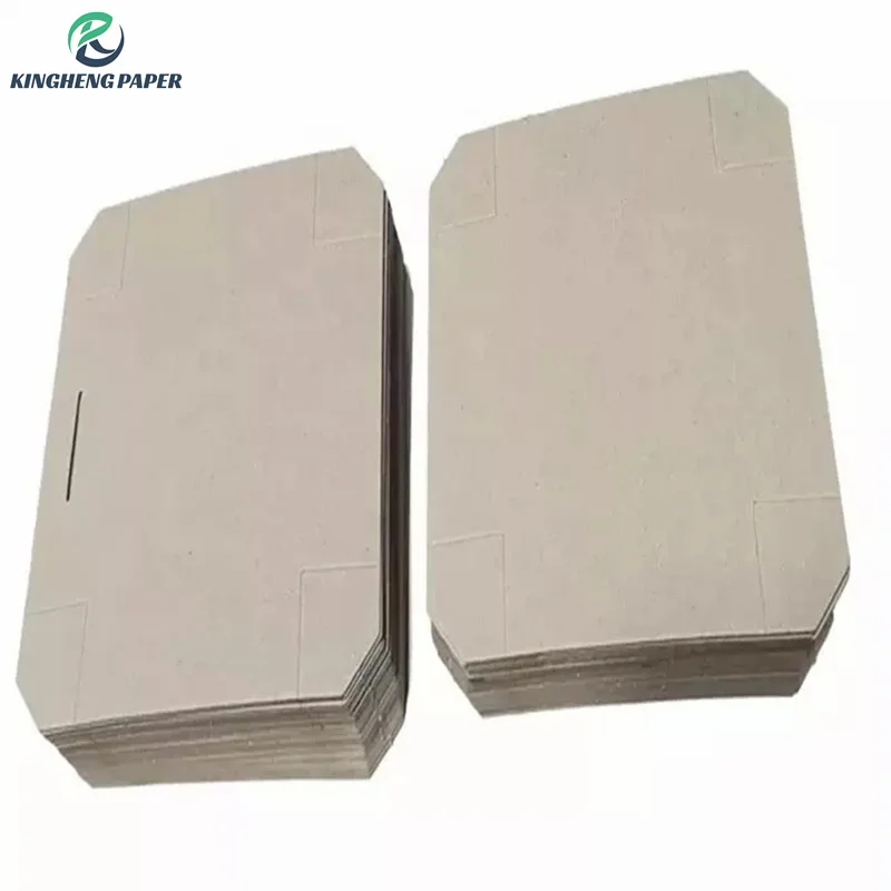 Laminated grey cardboard paper and board for book binding