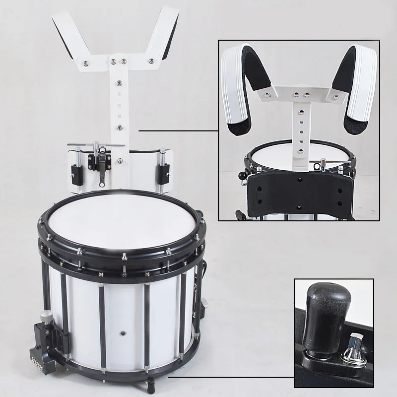 Professional Marching Drum Double Strips(with/without upper head snare)
