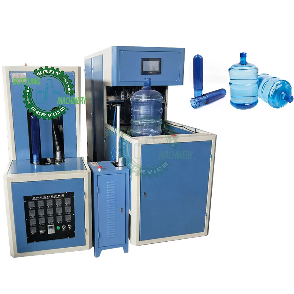 Semi-auto one blower one heater 18.9ltrs 19ltrs 20ltrs 5-gallon drinking water Bucket bottle manufacturing machine machinery