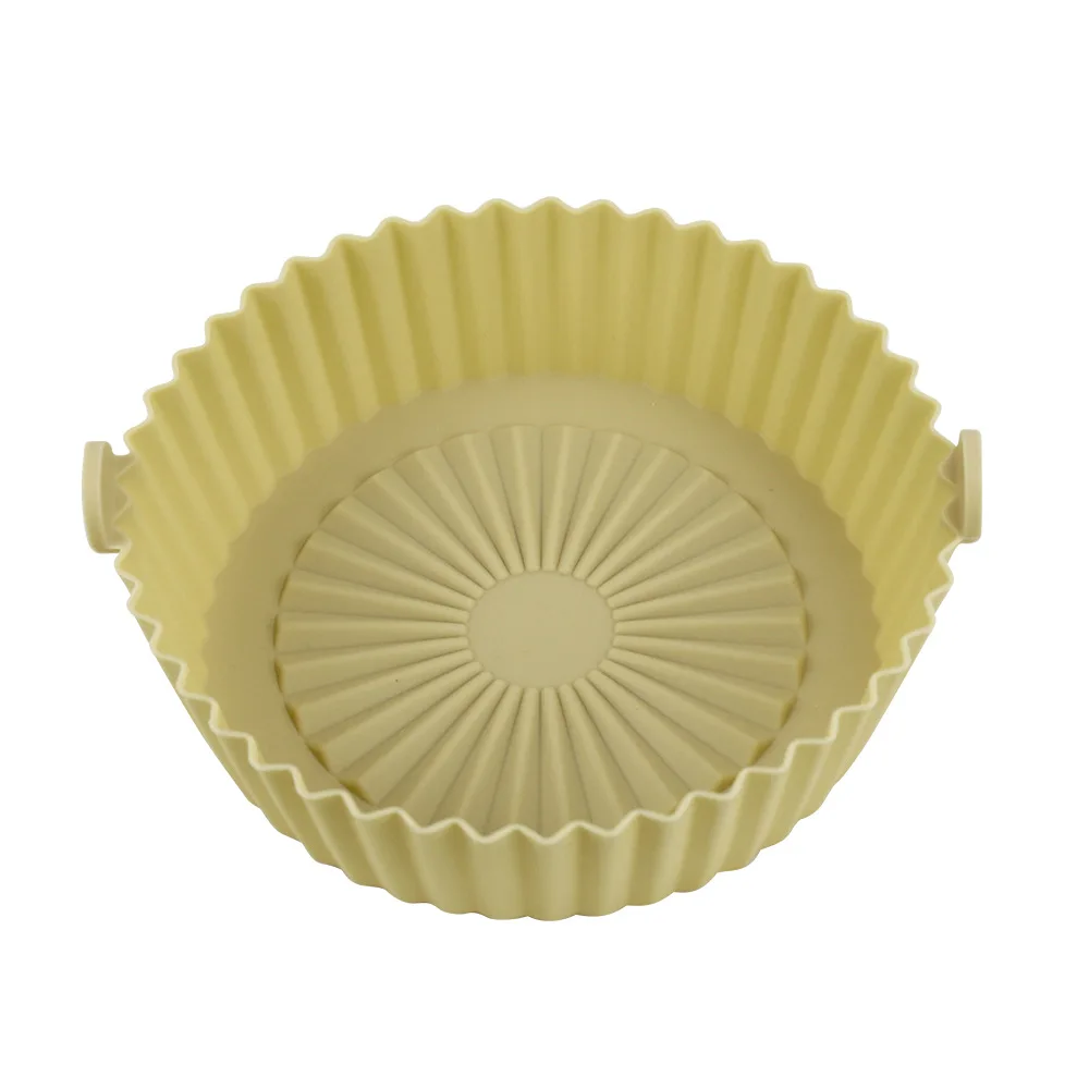 2022 Tiktok hot sale  Non Stick Smart Air Fryer Silicone Pot Liner Round Reusable Food Grade Silicone Pot for Air Fryer