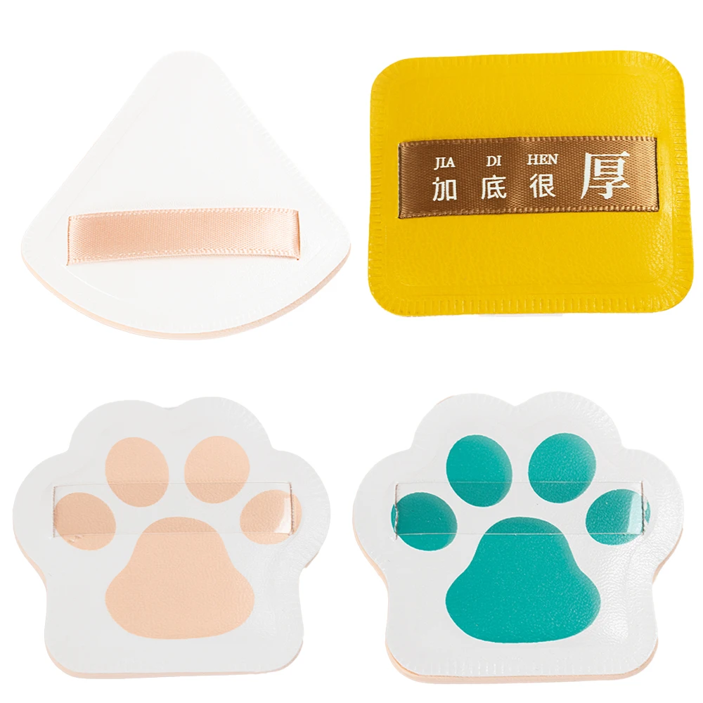 Оптовая продажа Влажная и сухая хлопковая Конфета воздушная подушка слойка косметическая губка кожа треугольная пудра